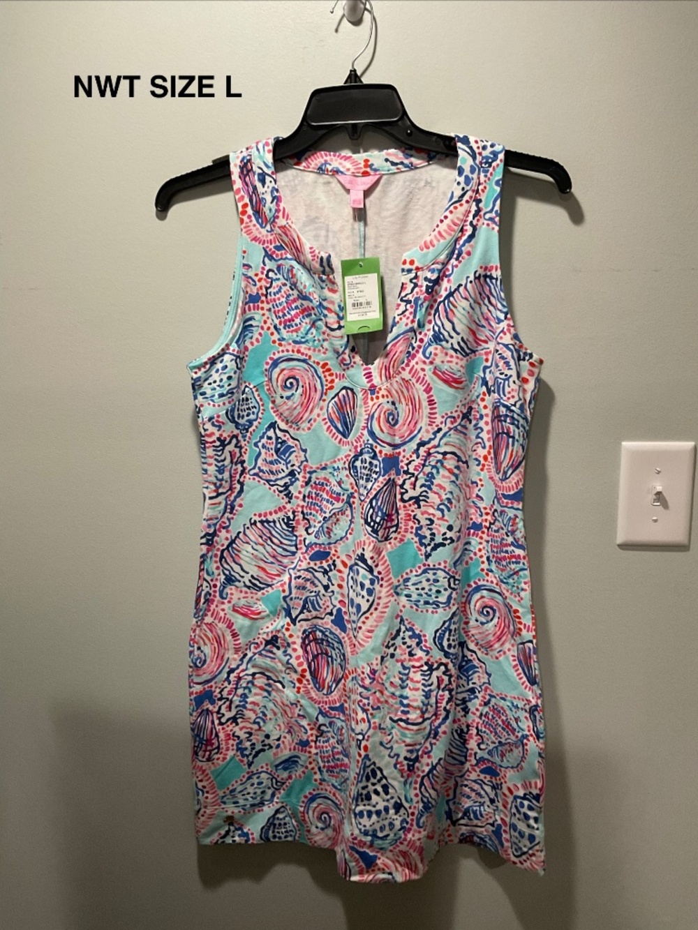 LILLY PULITZER ESTRADA SHIFT DRESS SIZE L NWT